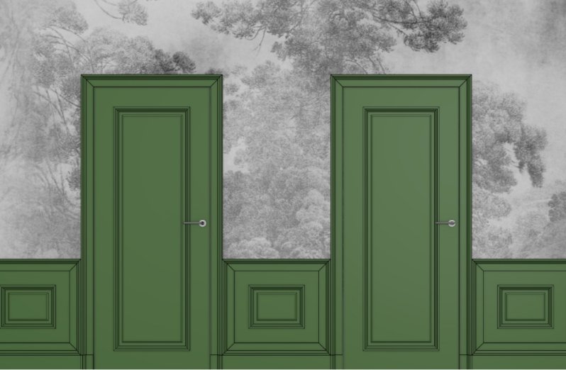 Zabudowy ścian (panele) – rysunki techniczne/przykładowe konfiguracje